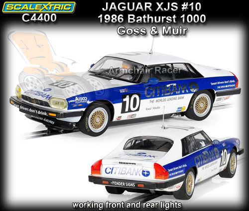 SCALEXTRIC C4400 - Jaguar XJS - Bathurst 1000 1986 #10 (DPR)