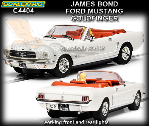 SCALEXTRIC C4404 - James Bond Ford Mustang - Goldfinger (DPR)