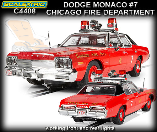SCALEXTRIC C4408 - Dodge Monaco - Chicago Fire Department (DPR)