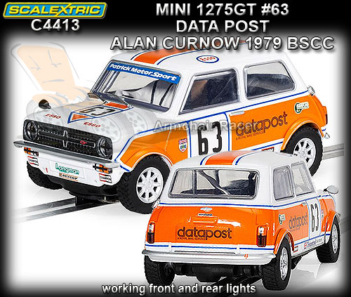 SCALEXTRIC C4413 - Mini 1275GT - 1979 BSCC #63 - Data Post
