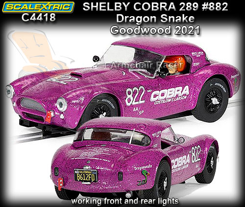 SCALEXTRIC C4418 - Shelby Cobra 289 - Goodwood 2021 #822