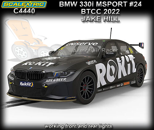 SCALEXTRIC C4440 - BMW 330i Msport - BTCC 2022 #24 - Jake Hill