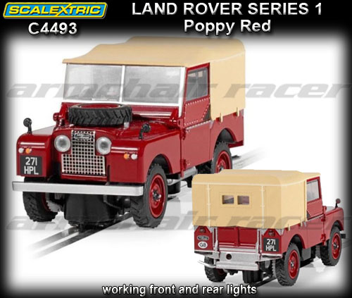 SCALEXTRIC C4493 - Land Rover Series 1 - Poppy Red
