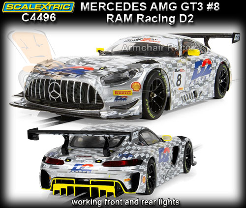 SCALEXTRIC C4496 - Mercedes AMG GT3 - RAM Racing - #8 2022 Dubai