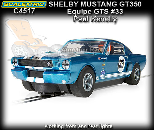 SCALEXTRIC C4517 - Shelby Mustang GT350 - Paul Kenelly #133