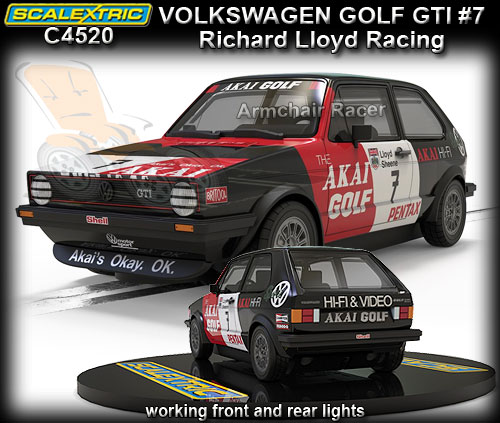 SCALEXTRIC C4520 - Volkswagen Golf GTI - #7 Richard Lloyd Racing