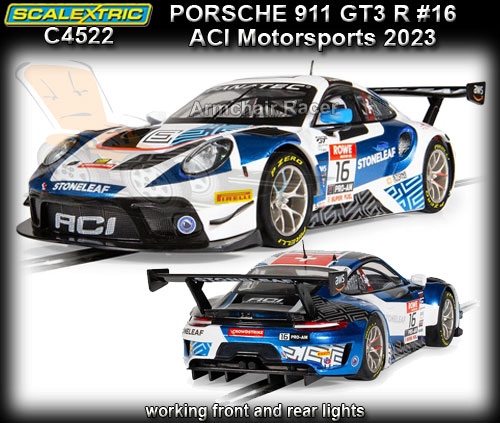 SCALEXTRIC C4522 - Porsche 911 RSR - #16 ACI Motorsport 2023
