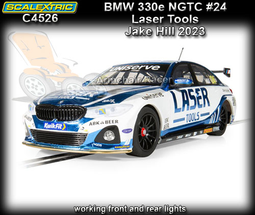 SCALEXTRIC C4526 - BMW 330E NGTC - Laser Tools #24 Laser Tools