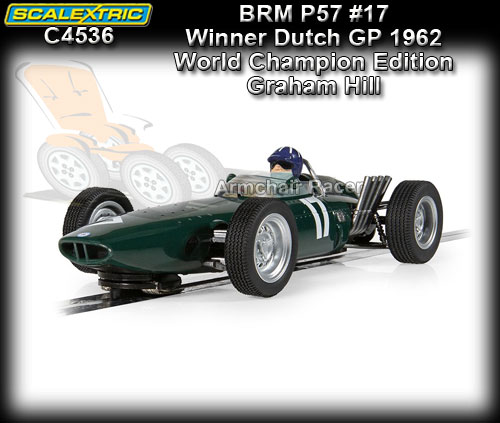 SCALEXTRIC C4536 - BRM P57 - 1st Dutch GP 1962 #17 - Graham Hill