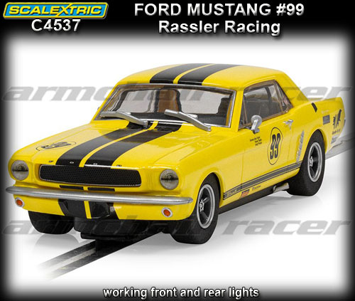 SCALEXTRIC C4537 - Ford Mustang Notchback - Rassler Racing #99