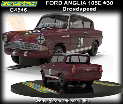 SCALEXTRIC C4546 - Ford Anglia 105E - Broadspeed 1966 #30