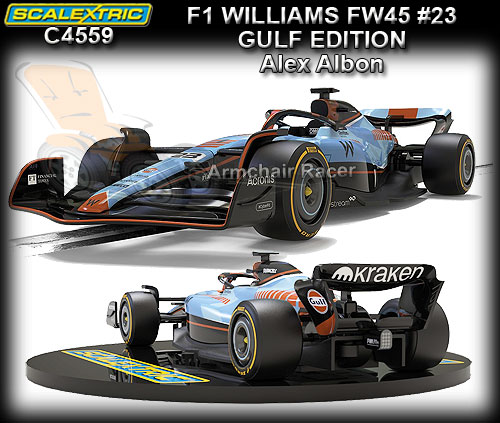 SCALEXTRIC C4559 - F1 Williams FW45 #23 Alex Albon Gulf edition