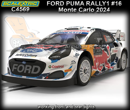 SCALEXTRIC C4569 - Ford Puma Rally1 - Monte Carlo 2024 #16