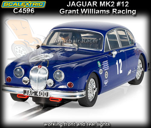 SCALEXTRIC C4596 - Jaguar MKII - Grant Williams Racing #12