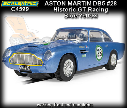 SCALEXTRIC C4599 - Aston Martin DB5 - #28 Historic GT Racing