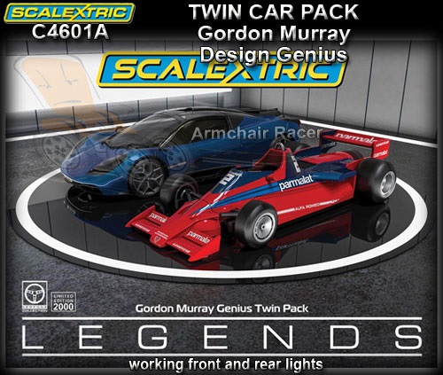 SCALEXTRIC C4601A - Gordon Murray Design Genius - twin car pack