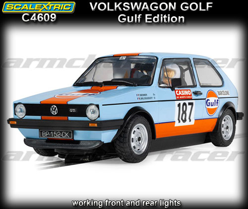 SCALEXTRIC C4609 - Volkswagen Golf - Gulf Edition