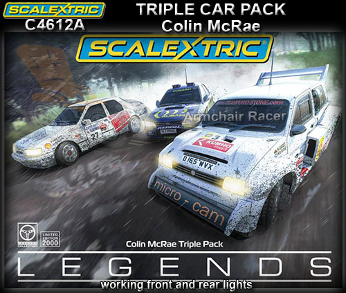 SCALEXTRIC C4612A - Colin McRae - triple car pack