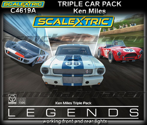 SCALEXTRIC C4619A - Ken Miles - triple car pack