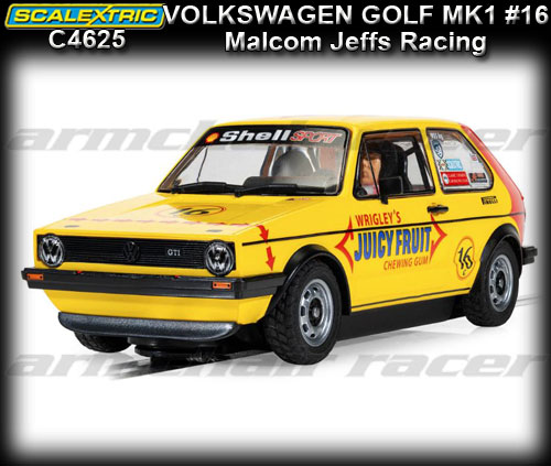 SCALEXTRIC C4625 - Volkswagen Golf MKI #16 Malcolm Jeffs Racing