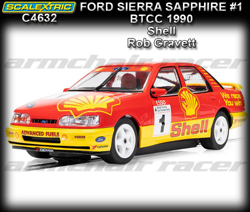 SCALEXTRIC C4632 - Ford Sierra Sapphire BTCC 1990 #1 Rob Gravett