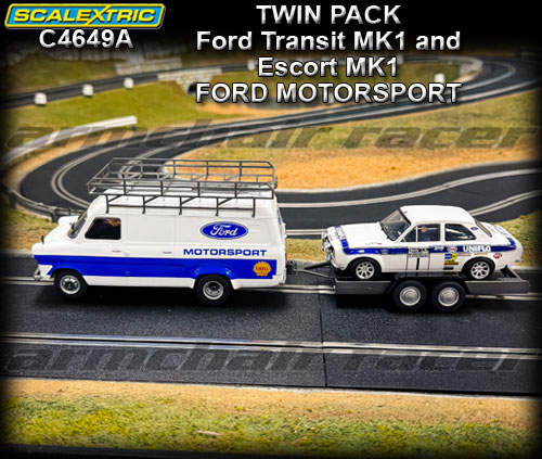 SCALEXTRIC C4649A - Ford TransitMKI & Escort MKI Ford Motorsport