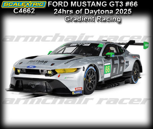 SCALEXTRIC C4662 - Ford Mustang GT3 - 24hrs of Daytona 2025 #66