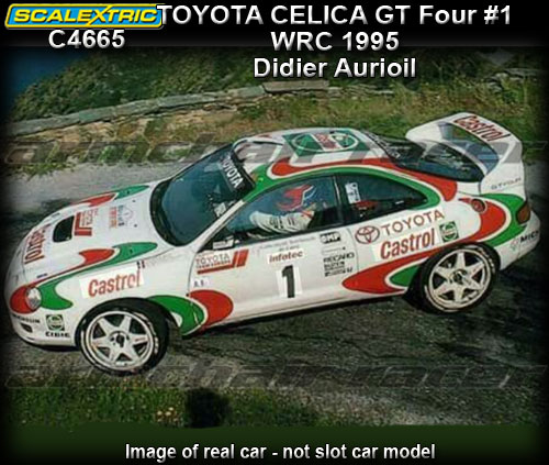 SCALEXTRIC C4665 -Toyota Celica GT Four WRC 1995 Didier Aurioil