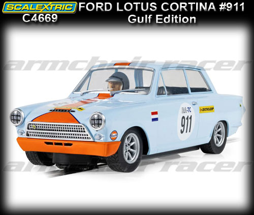 SCALEXTRIC C4669 - Ford Lotus Cortina - #911 Gulf Edition