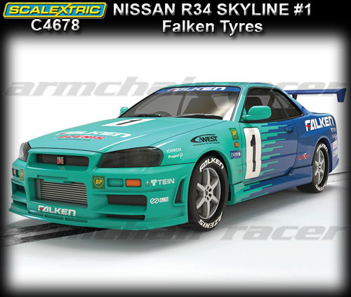 SCALEXTRIC C4678 - Nissan R34 Skyline - Falken Tyres #1