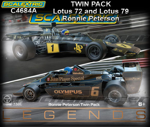 SCALEXTRIC C4684A - Lotus 72 & Lotus 79 - Ronnie Peterson