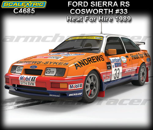 SCALEXTRIC C4685 - Ford Sierra RS Cosworth - #33 Heat For Hire