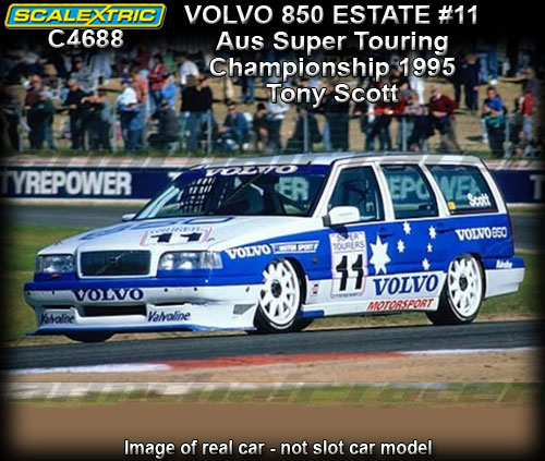 SCALEXTRIC C4688 - Volvo 850 Estate - ASTC 1995 #11 - Tony Scott