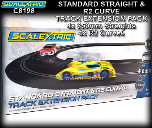 SCALEXTRIC TRACK C8198 - Standard Straight & R2 Curve Expansion