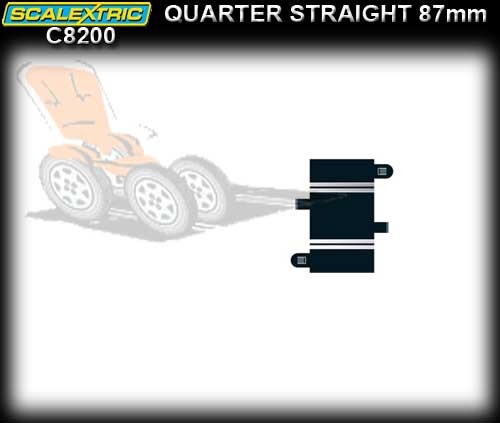 SCALEXTRIC TRACK C8200 - Quarter Straight's 87mm