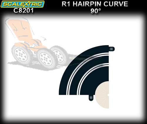 SCALEXTRIC TRACK C8201 - R1 Hairpin Curve 90 degree