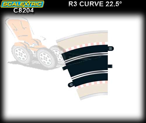 SCALEXTRIC TRACK C8204 - R3 Curves 22.5 degree