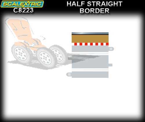 SCALEXTRIC BORDER C8223 - 4 x half straight borders