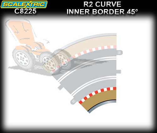 SCALEXTRIC BORDER C8225 - R2 Inner Border 45 degree