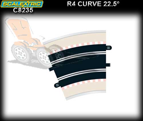 SCALEXTRIC TRACK C8235 - R4 Outer Outer Curves 22.5 degree