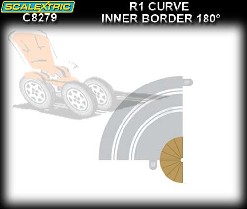 SCALEXTRIC BORDER C8279 - R1 Inner Borders 180 degree
