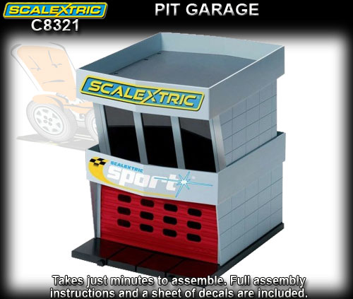 SCALEXTRIC C8321 - Pit Garage - Pre-coloured parts