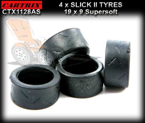 CARTRIX 1128AS - 4 x slick II Tyre 19 x 9 Supersoft