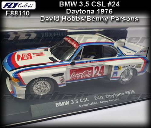 FLY F88110 - BMW 3.5l CSL - 24hr Daytona 1976 - #24 Coca Cola