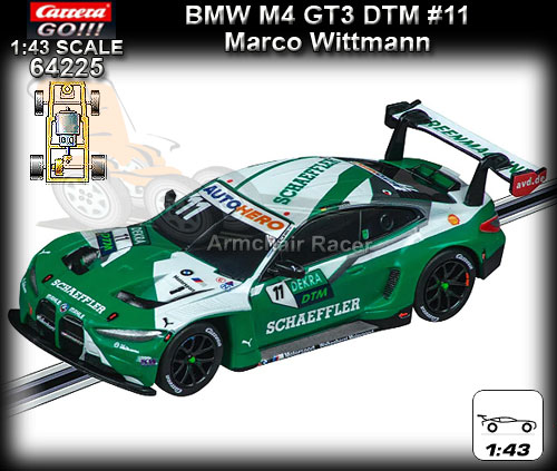 CARRERA GO 1:43 64225 - BMW M4 GT3 DTM Marco Wittmann #11