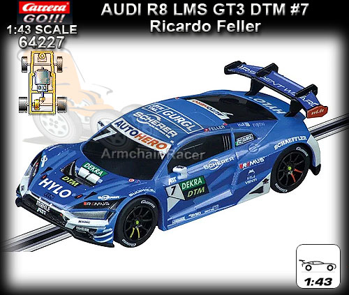 CARRERA GO 1:43 64227 - Audi R8 LMS GT3 DTM Ricardo Feller #7