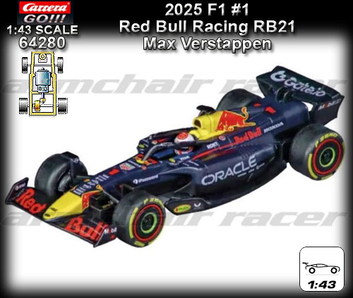 CARRERA GO 1:43 64280 - 2025 F1 Red Bull Racing RB21 #1