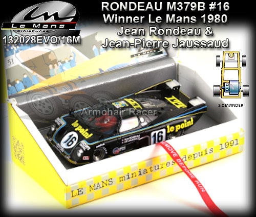 LE MANS MINIATURES 132028/16M - Rondeau M379B - Le Mans 1980 #16