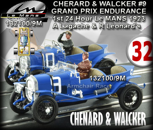 LE MANS MINIATURES 132100/9M - Chenard & Walcker LeMans 1928 #9