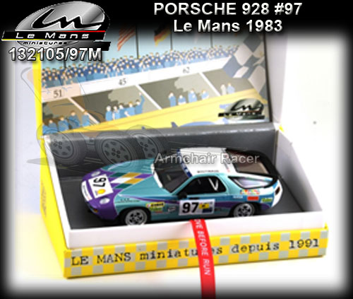 LE MANS MINIATURES 132105/97M - Porsche 928 - Le Mans 1983 #97